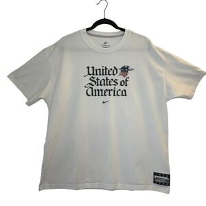 Nike Team USA 'The Constitution' White T Shirt Mens XL Short Sleeve 2024 Graphic